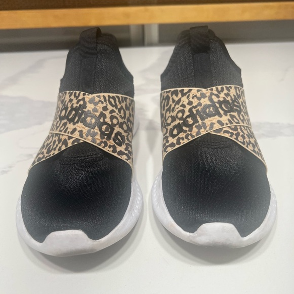 Adidas Women's Black and Leopard Print Sneakers - Picture 2 of 10
